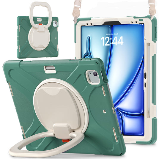 Lenovo Tab M11 11.0" 2024 (TB-330XU/330FU) - Multifunctional Shockproof Heavy Duty Series Case With Shoulder Strap - i-Station Mobile Phone & Electronic Device Repair and Accessories