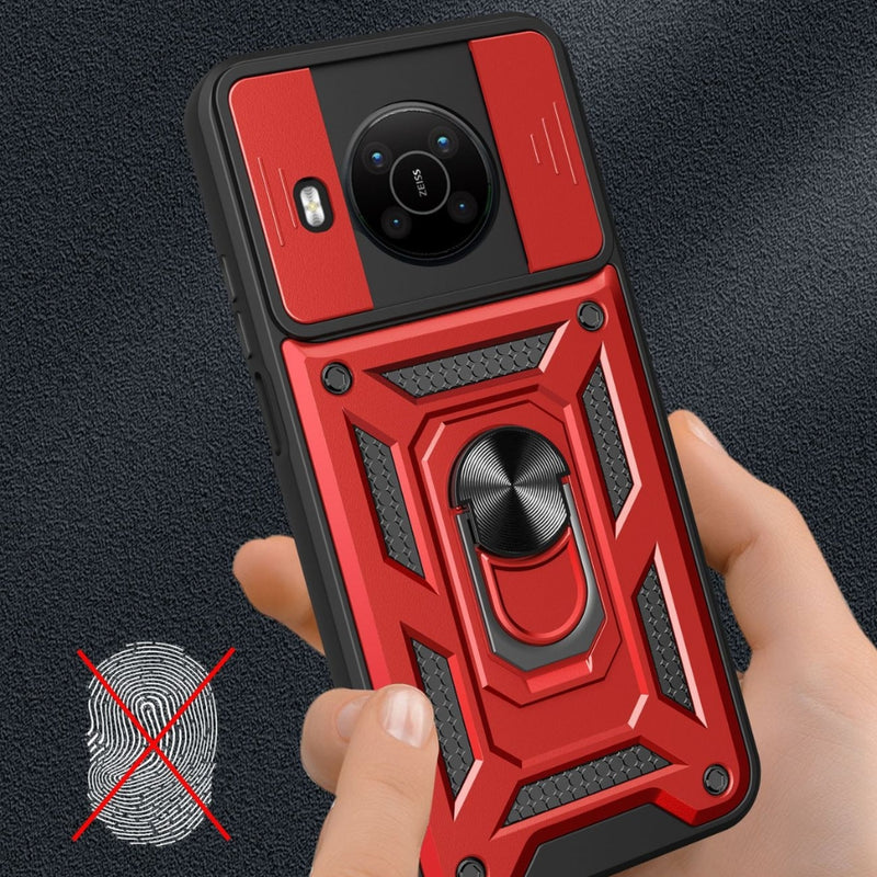 Load image into Gallery viewer, Nokia C30 - Multifunction Sliding Window Heavy Duty Series Case With Finger Ring Stand - i-Station Mobile Phone & Electronic Device Repair and Accessories