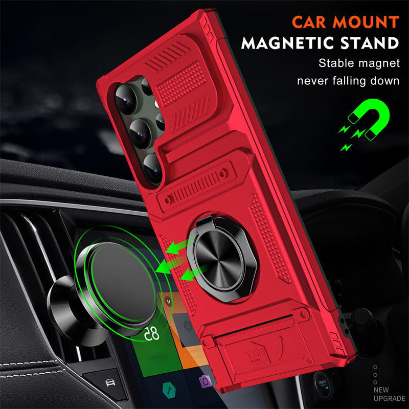 Load image into Gallery viewer, Samsung Galaxy A36 (SM-A366) - Hidden Slot Ring Stand Series Case - i-Station Mobile Phone & Electronic Device Repair and Accessories