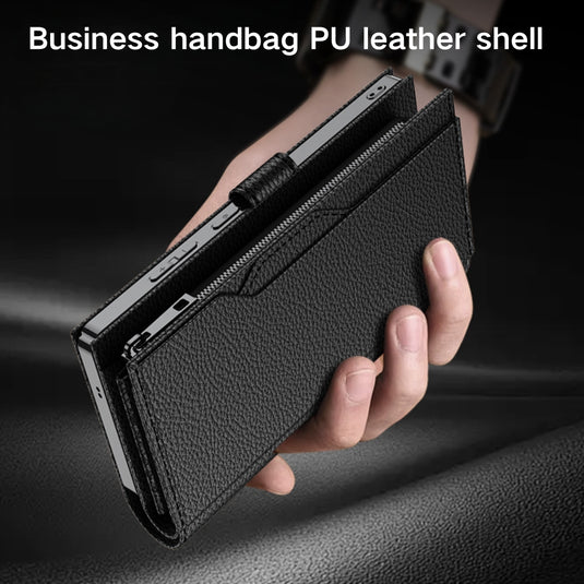 Samsung galaxy S23 Ultra 5G (SM-S918) - Multifunctional Zipper Style PU Leather Wallet Series Case - i-Station Mobile Phone & Electronic Device Repair and Accessories