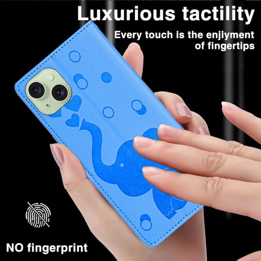 Samsung Galaxy S20 FE 4G/5G (G780/G781) - Cartoon Heart-shaped Elephant PU Leather Wallet Series Case - i-Station Mobile Phone & Electronic Device Repair and Accessories
