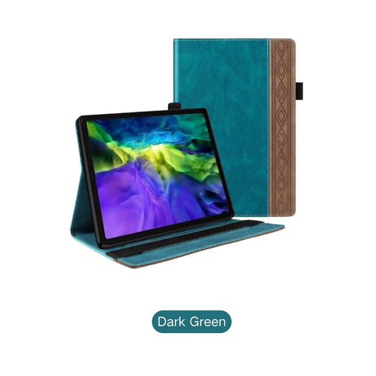 Apple iPad Pro 11" 2nd/3rd/4th Gen (2020/2021/2022) - Business Smart Sleep PU Leather Flip Case With Elastic Band and Stylus Loop - i-Station Mobile Phone & Electronic Device Repair and Accessories