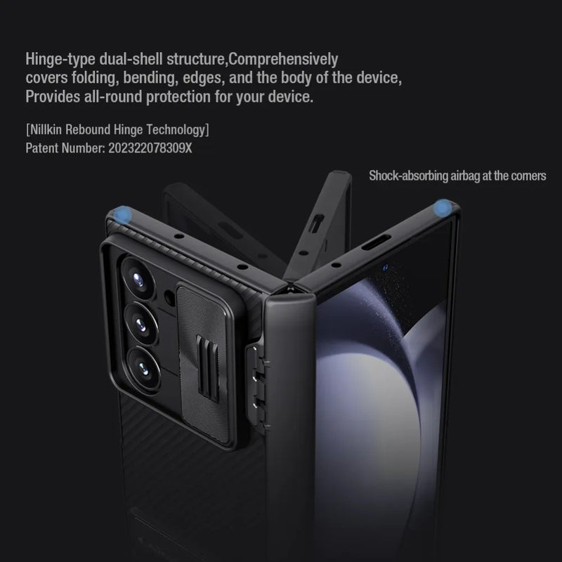 Load image into Gallery viewer, Samsung Galaxy Z Fold6 (SM-F956) -NILLKIN Lens Push Window Invisible Bracket Shockproof Case - i-Station Mobile Phone & Electronic Device Repair and Accessories