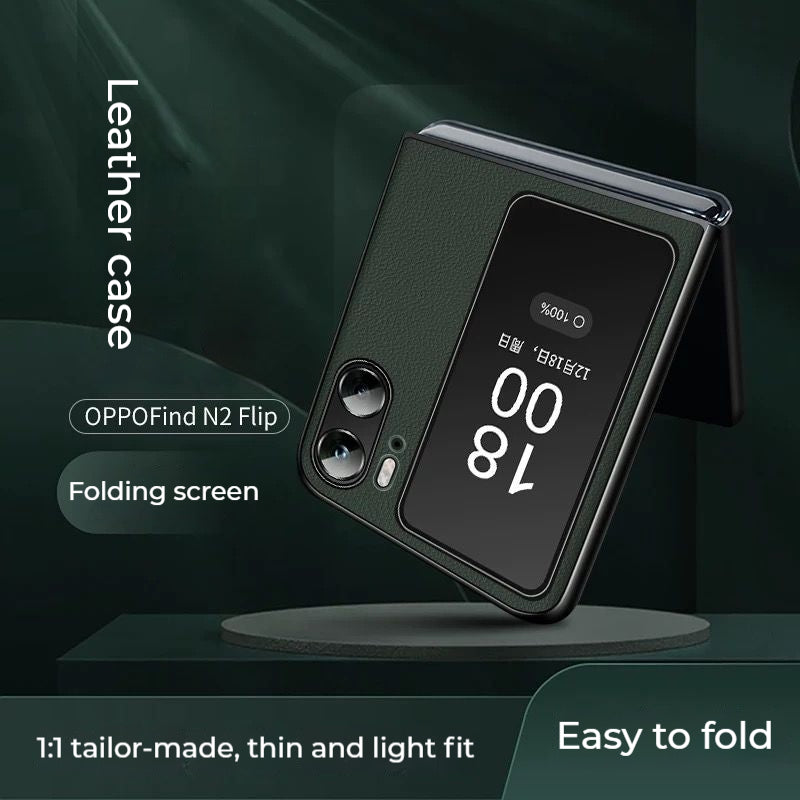 Load image into Gallery viewer, OPPO Find N2 Filp & N3 Flip - Soft Edged With Magnetic Attraction Genuine Leather Series Case - i-Station Mobile Phone & Electronic Device Repair and Accessories