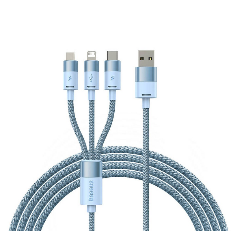 Load image into Gallery viewer, Baseus StarSpeed 1-for-3 Fast Charging Data Cable USB to M+L+C 3.5A 1.2m - i-Station Mobile Phone & Electronic Device Repair and Accessories