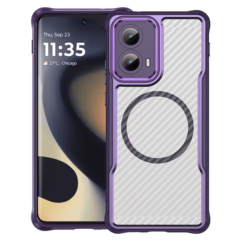 Load image into Gallery viewer, Motorola Moto Edge (2024) Heat-Dissipating Frosted Carbon Fiber Hard Essentials Series Case - i-Station Mobile Phone & Electronic Device Repair and Accessories