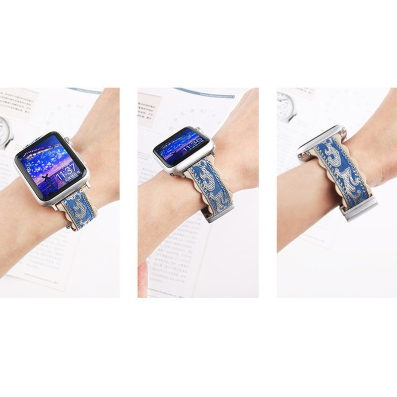 Load image into Gallery viewer, Apple Watch Series 1/2/3/4/5/6/SE/7/8/9/10/Ultra - Fashionable Embroidery Magnetic-Adsorption Watch Band - i-Station Mobile Phone & Electronic Device Repair and Accessories