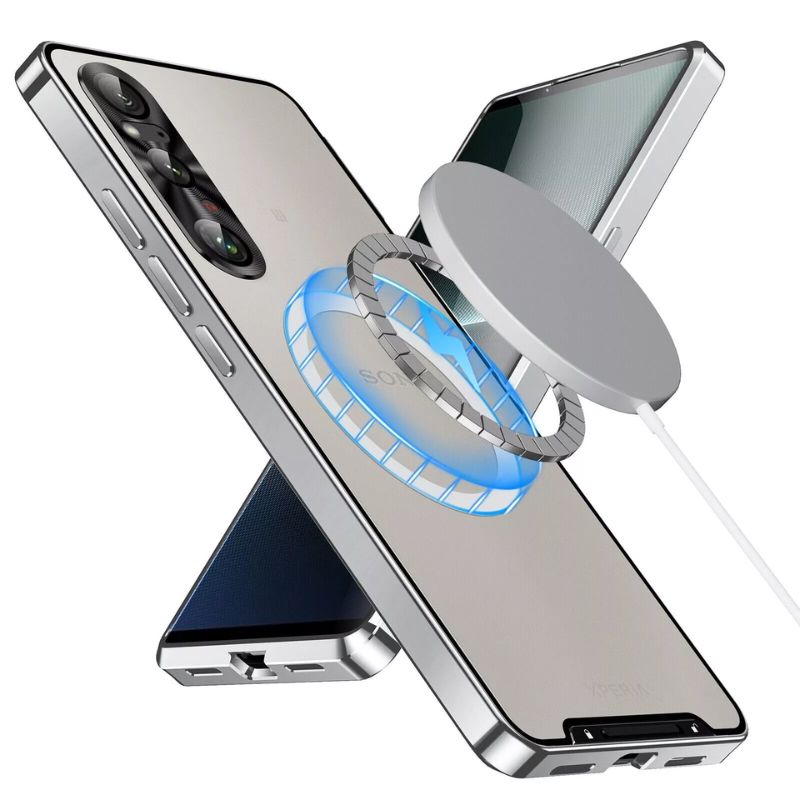 Load image into Gallery viewer, Sony Xperia 1 IV - Shockproof Aluminum Metal Bumper Magnetic Matte Back Cover Case - i-Station Mobile Phone & Electronic Device Repair and Accessories