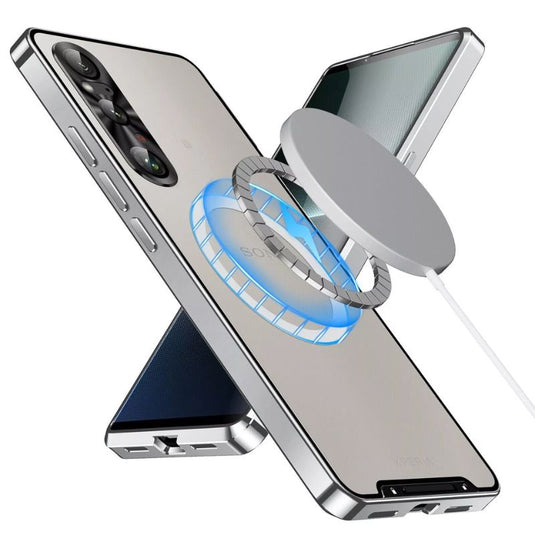 Sony Xperia 1 IV - Shockproof Aluminum Metal Bumper Magnetic Matte Back Cover Case - i-Station Mobile Phone & Electronic Device Repair and Accessories
