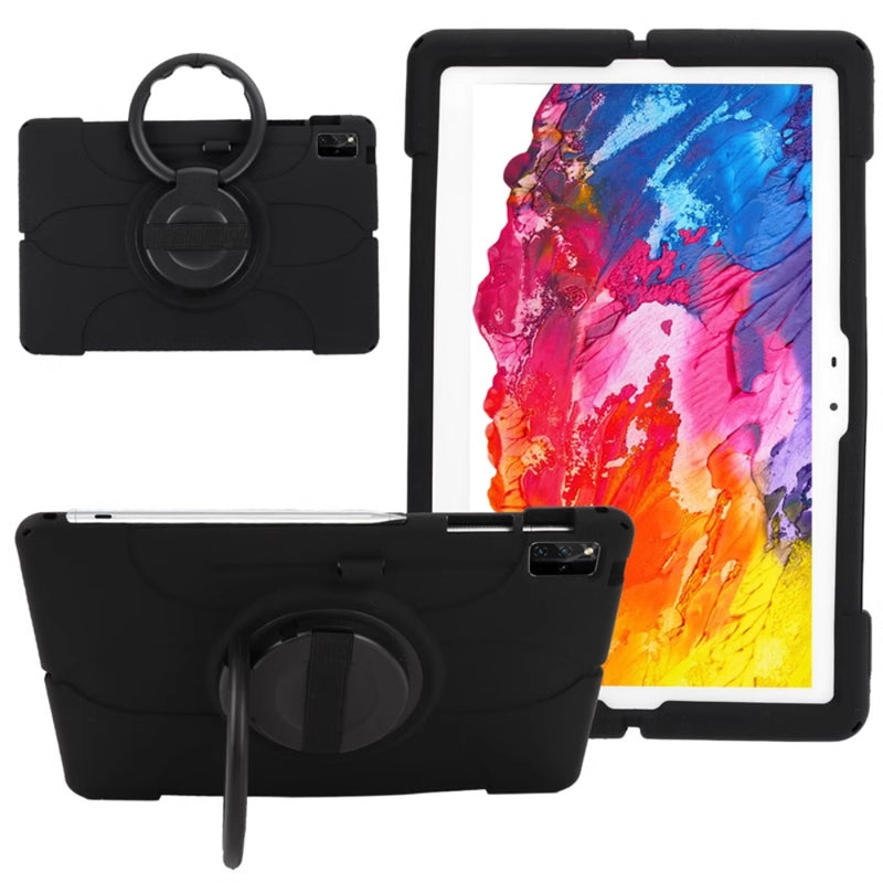 Load image into Gallery viewer, Lenovo Tab P12 12.7" 2023 (TB370/TB371) - 360° Rotating Wristband Stand Shockproof Heavy-Duty Case With Shoulder Strap - i-Station Mobile Phone & Electronic Device Repair and Accessories
