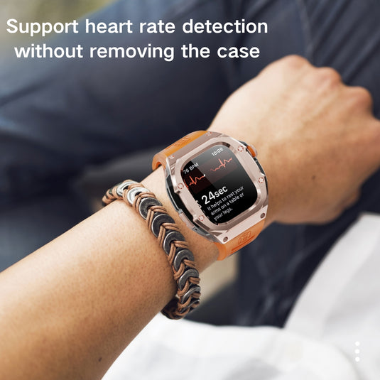 Apple Watch Series 7/8/9/Ultra - Mechanical Metal Stainless Steel Heavy Duty Series Watch Case - i-Station Mobile Phone & Electronic Device Repair and Accessories