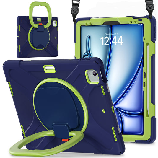 Lenovo Tab M11 11.0" 2024 (TB-330XU/330FU) - Multifunctional Shockproof Heavy Duty Series Case With Shoulder Strap - i-Station Mobile Phone & Electronic Device Repair and Accessories