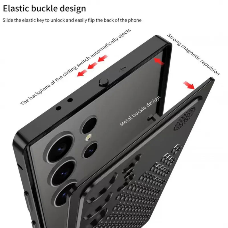 Load image into Gallery viewer, Samsung galaxy S25 Ultra 5G (SM-S938) - Fashion Aromatherapy Heat Dissipation Aluminum Alloy Metal Case - i-Station Mobile Phone & Electronic Device Repair and Accessories
