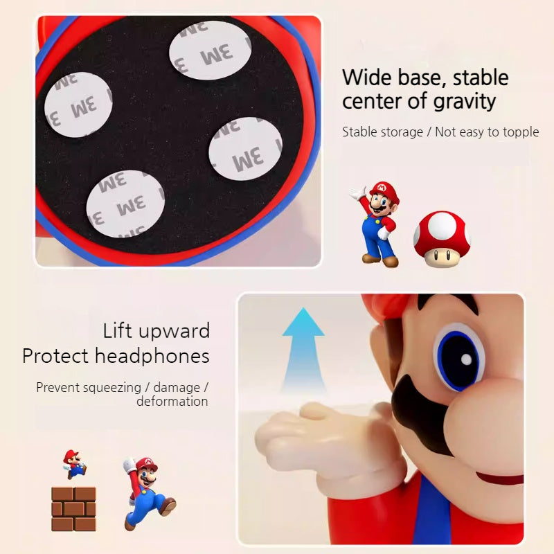 Load image into Gallery viewer, Mario-Style Headset Stand & Game Controller Organizer for PS5, Xbox, Nintendo Switch