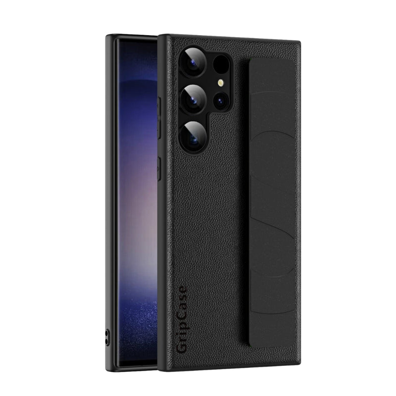 Load image into Gallery viewer, Samsung Galaxy S22/Plus/Ultra - Skin-friendly Shockproof Leather Case With Elastic Wristband - i-Station Mobile Phone & Electronic Device Repair and Accessories