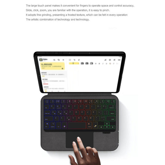 Lenovo Tab Legion Y700 8.8" inch 2022/2023/2025 (1st/2nd/3rd/4th) - Black Magnetic Flip Bluetooth Integrated Keyboard Case With Backlight and TouchPad - i-Station Mobile Phone & Electronic Device Repair and Accessories