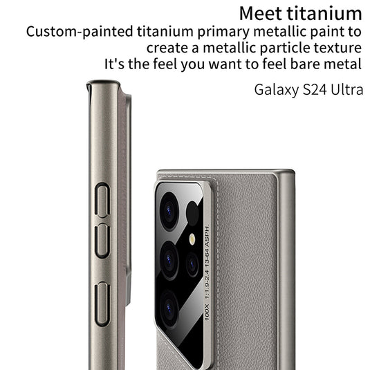 Samsung Galaxy S23 Ultra - Blade-style PU Leather Shockproof Essential Series Case - i-Station Mobile Phone & Electronic Device Repair and Accessories