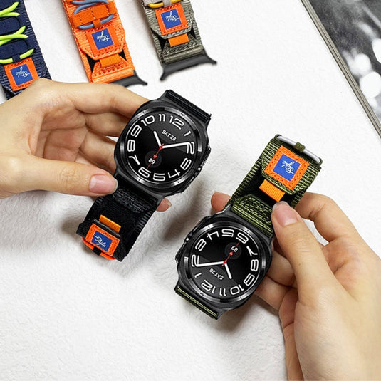 Apple Watch Series 1/2/3/4/5/6/SE/7/8/9/10/Ultra - Velcro Sports Nylon Watch Band - i-Station Mobile Phone & Electronic Device Repair and Accessories