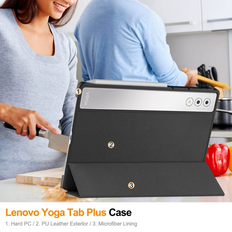 Load image into Gallery viewer, Lenovo Yoga Tab Plus 12.7" 2025 (TB520FU/XU)  - Intelligent Sleep Shockproof Stand Case - i-Station Mobile Phone & Electronic Device Repair and Accessories