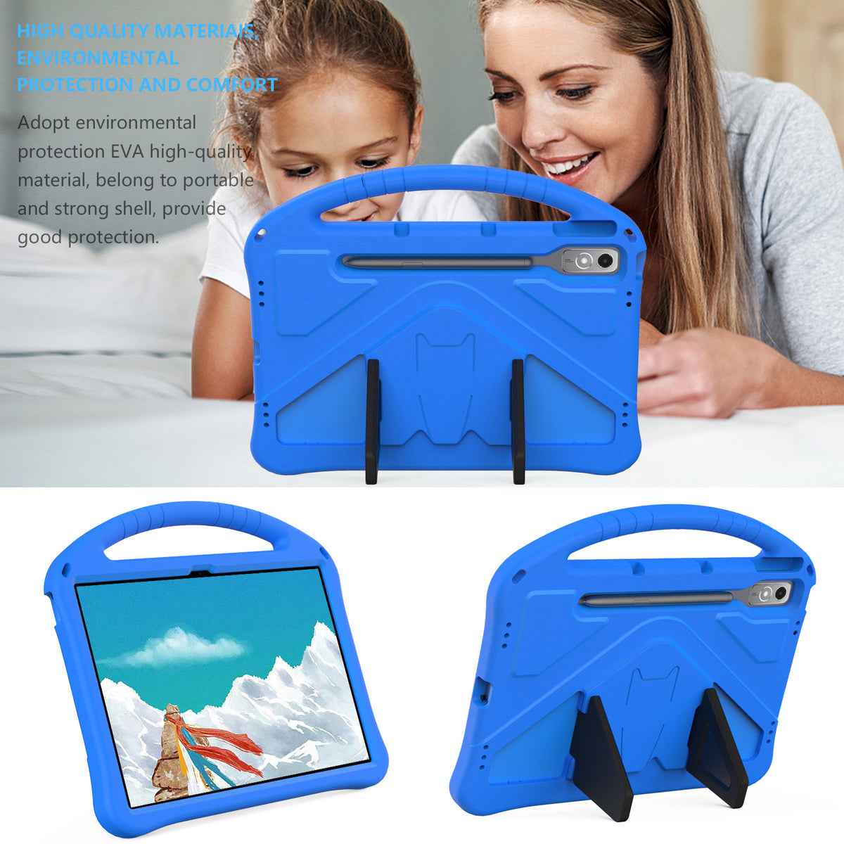 Lenovo Idea Tab Pro 12.7" 2025 (TB373FU/TB375FC) - King Kong Hand Silicone Heavy Duty Series Case With Stand - i-Station Mobile Phone & Electronic Device Repair and Accessories