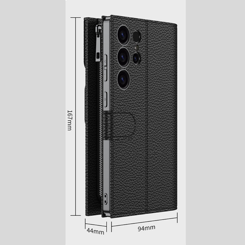 Load image into Gallery viewer, Samsung galaxy S23 Ultra 5G (SM-S918) - Multifunctional Zipper Style PU Leather Wallet Series Case - i-Station Mobile Phone & Electronic Device Repair and Accessories