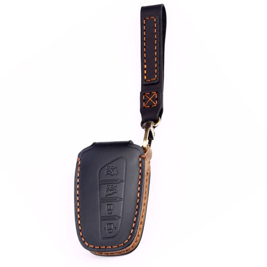 Hyundai Handcrafted Genuine Leather Car Key Fob Protective Case Cover For Santa Fe, Sport, Ix45, Equus, Centennial, Genesis G80, Grandeur, Azera - i-Station Mobile Phone & Electronic Device Repair and Accessories