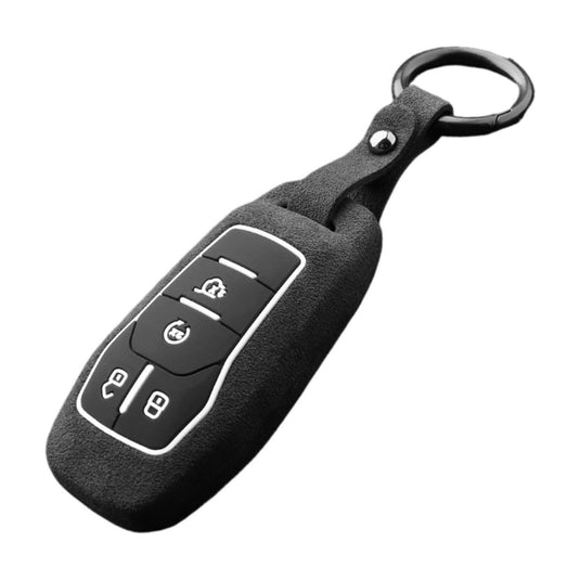 Ford High-Quality Suede Car Key Fob Protective Case Cover For Fusion, Mondeo, Mustang, Explorer, Edge, EcoSport - i-Station Mobile Phone & Electronic Device Repair and Accessories