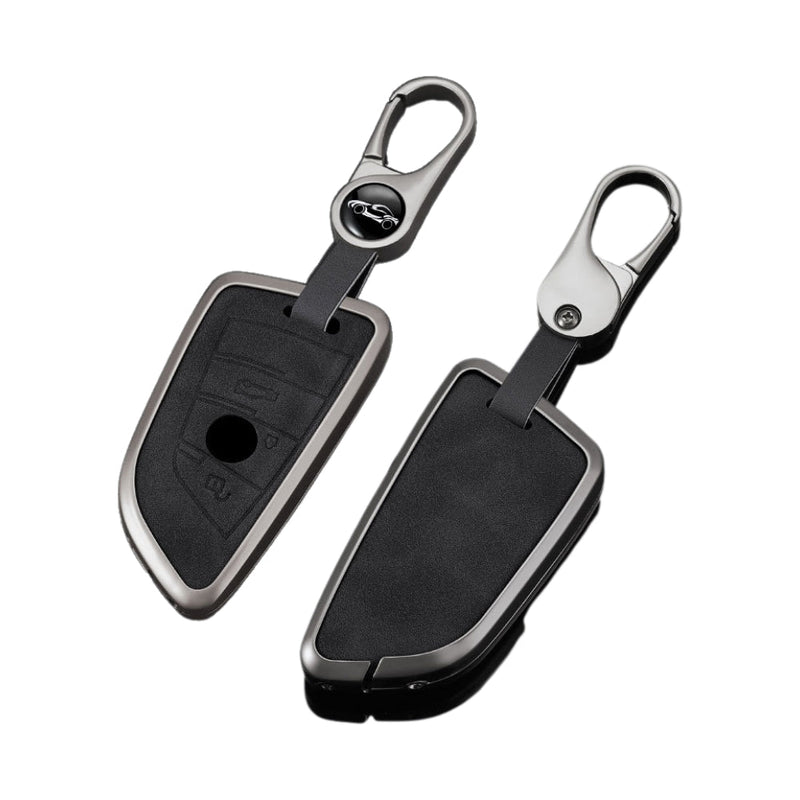 Load image into Gallery viewer, BMW Zinc Alloy + Leather Protection Car Key Fob Case Cover For X1, X6, X7, ix1, ix40, ix50 - i-Station Mobile Phone & Electronic Device Repair and Accessories