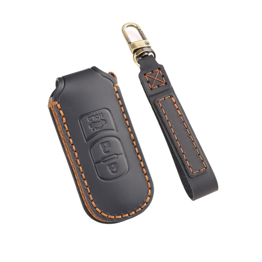 Mazda Handcrafted Genuine Leather Folding Car Key Fob Case Cover For CX-5, CX-4, CX-3 - i-Station Mobile Phone & Electronic Device Repair and Accessories