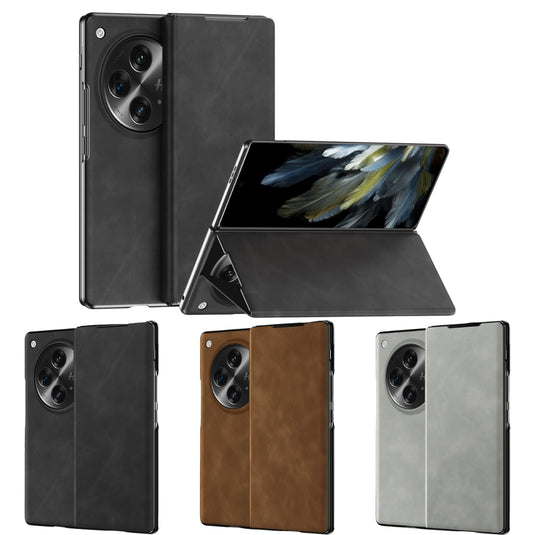 OnePlus Open (CPH2551) - Minimalist Business Napa Texture Leather Phone Case - i-Station Mobile Phone & Electronic Device Repair and Accessories