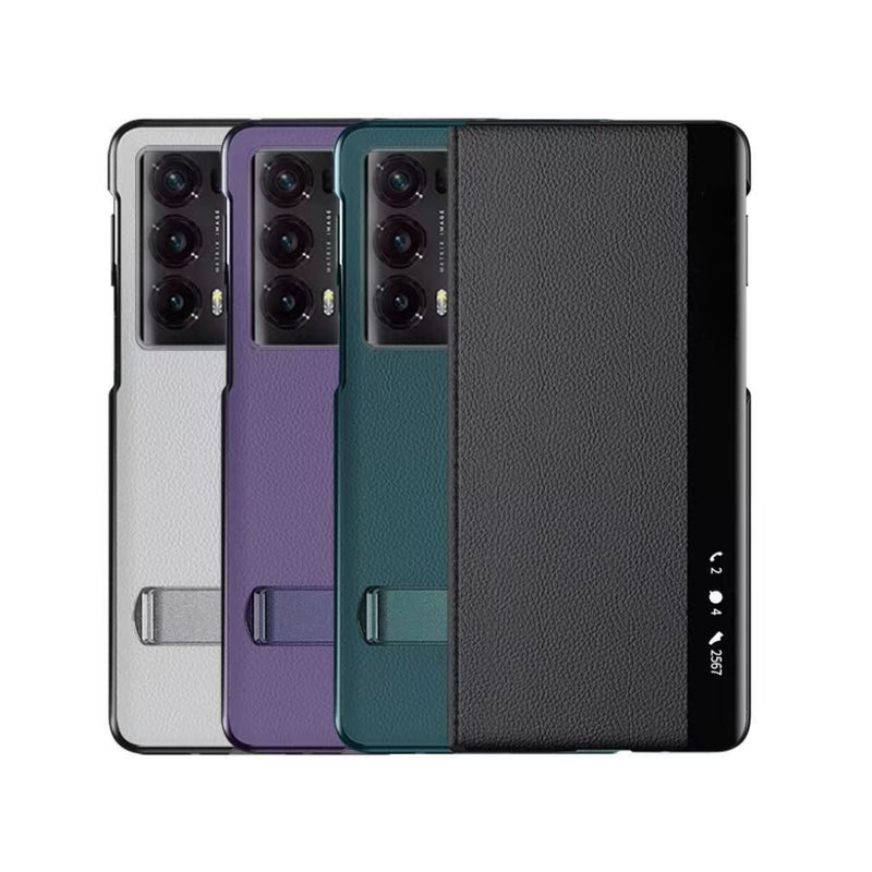 Load image into Gallery viewer, Honor Magic V2 - Premium Leather Smart Touch Side Window Flip Stand Case - i-Station Mobile Phone & Electronic Device Repair and Accessories