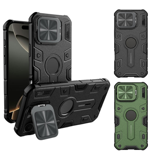 Apple iPhone 15 Pro/Max - NILLKIN Shockproof CamShield Armor with Invisible Ring Holder Protective Case - i-Station Mobile Phone & Electronic Device Repair and Accessories