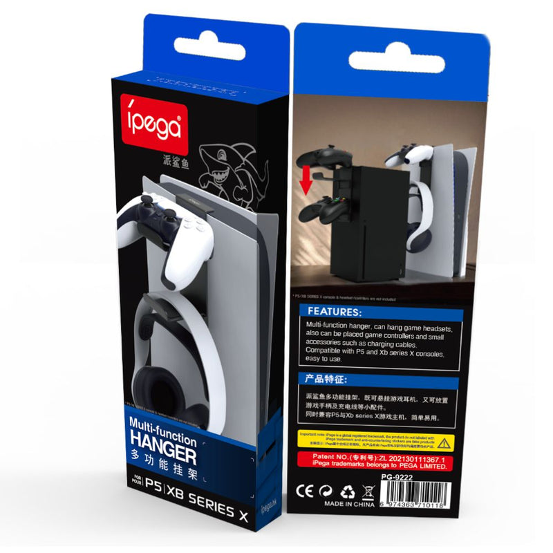 Load image into Gallery viewer, PlayStation 5 & XBox Multifunctional Hanging Bracket Headphone Side Hanger Game Accessories - Polar Tech Australia