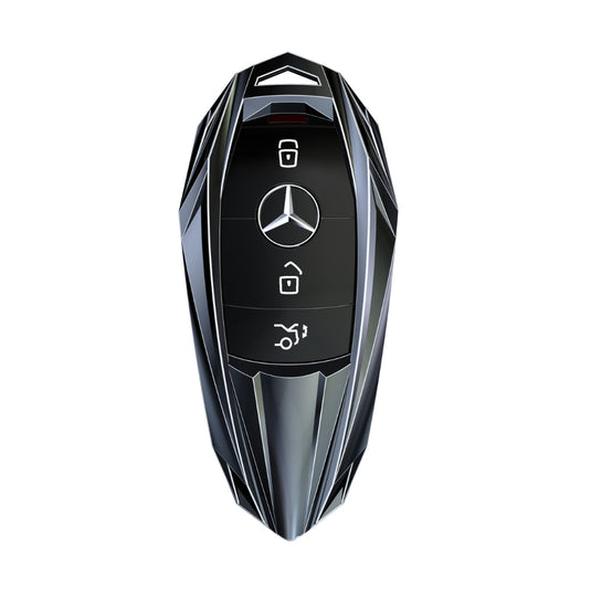 Mercedes Benz Mecha Style Zinc Alloy Car Key Fob Case Cover For Benz A, B, C, E, S, G-Class, GLA, GLB, GLC, GLE, GLS, CLA, CLS, EQC - i-Station Mobile Phone & Electronic Device Repair and Accessories