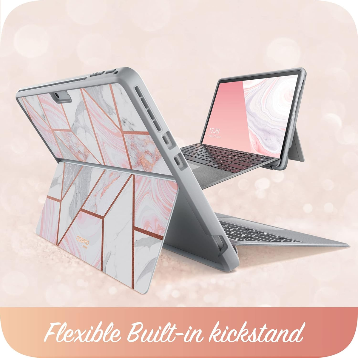 Microsoft Surface Pro 11 - iBlason TPU Soft Frame Slim Glitter Marble Shockproof Case - i-Station Mobile Phone & Electronic Device Repair and Accessories