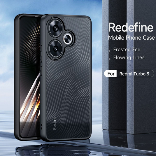 Xiaomi Redmi Turbo 3 Transparent Matte Shimmering Shockproof Essentials Series Case - i-Station Mobile Phone & Electronic Device Repair and Accessories