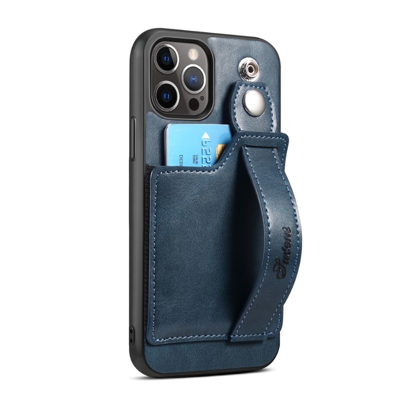 Load image into Gallery viewer, Apple iPhone 16/Plus/Pro/Max Leather Wallet Case With Card Holder & Hand Strap - i-Station Mobile Phone & Electronic Device Repair and Accessories