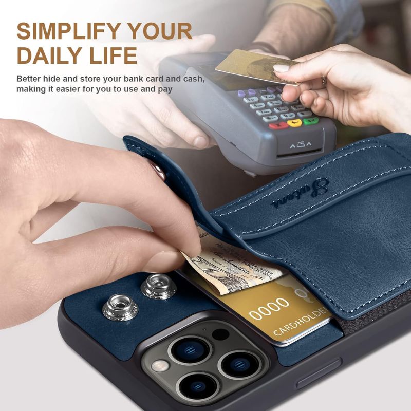 Apple iPhone 16/Plus/Pro/Max Leather Wallet Case With Card Holder & Hand Strap - i-Station Mobile Phone & Electronic Device Repair and Accessories