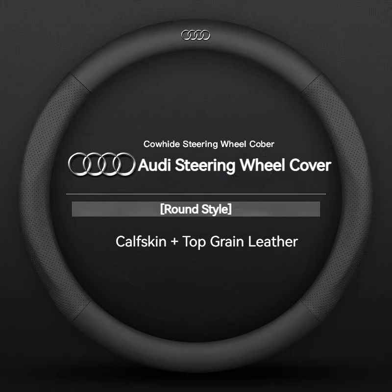 Load image into Gallery viewer, Audi Genuine Cowhide Leather Steering Wheel Cover For Q5L, A4L, A3, A6L, Q3, Q2L, A5, Q7, A7, Q8, S3 - i-Station Mobile Phone & Electronic Device Repair and Accessories