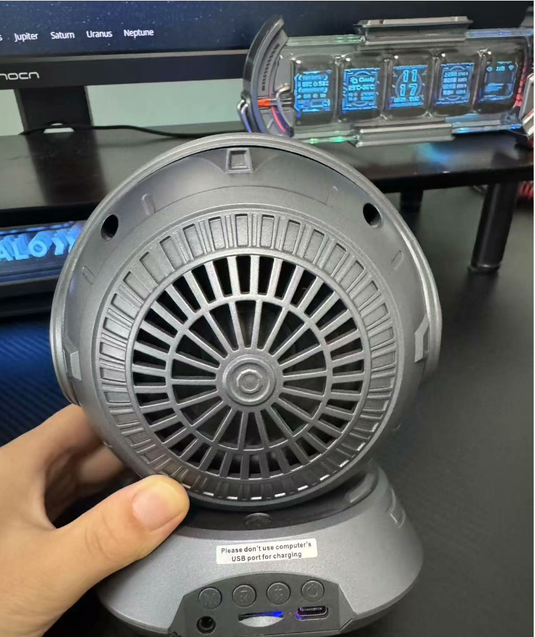 Magnetic Fluid Speaker, Dancing Ferrofluid Music Rhythm Lamp, 360° Surround Sound Touch Wireless Bluetooth Speaker Living Room Desktop - i-Station Mobile Phone & Electronic Device Repair and Accessories