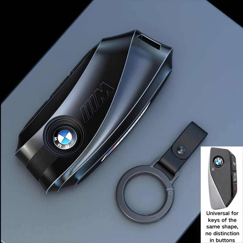 Load image into Gallery viewer, BMW Mecha Style Zinc Alloy Car Key Fob Case Cover For 1, 3, 5, 7 Series,X1, X3, X5, X6, X7 - i-Station Mobile Phone & Electronic Device Repair and Accessories