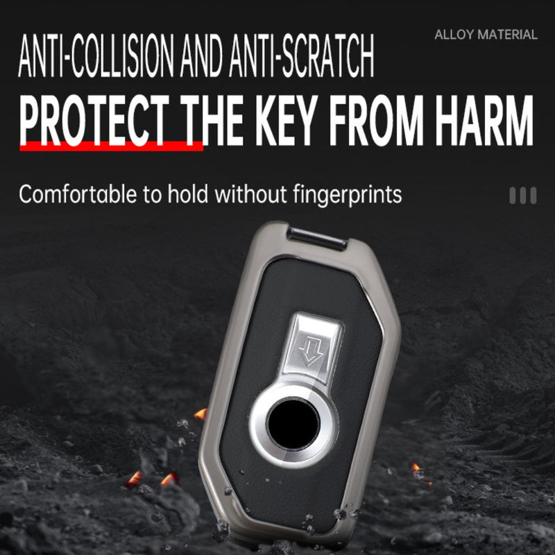 Load image into Gallery viewer, BMW Motorcycle Zinc Alloy + Leather Protection Car Key Fob Case Cover For R1200GS, R1250GS, R1200RT, K1600, K1600B - i-Station Mobile Phone & Electronic Device Repair and Accessories