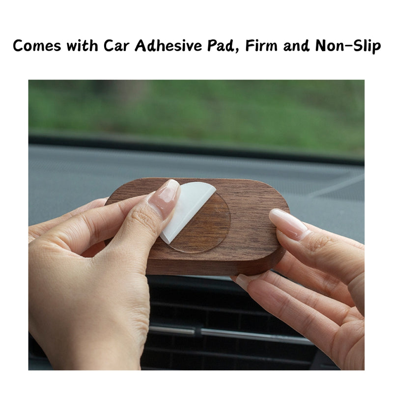Load image into Gallery viewer, Pink Flower Ceramic Deer Walnut Wood Car Dashboard Ornament Car Interior Aroma Diffuser - i-Station Mobile Phone & Electronic Device Repair and Accessories
