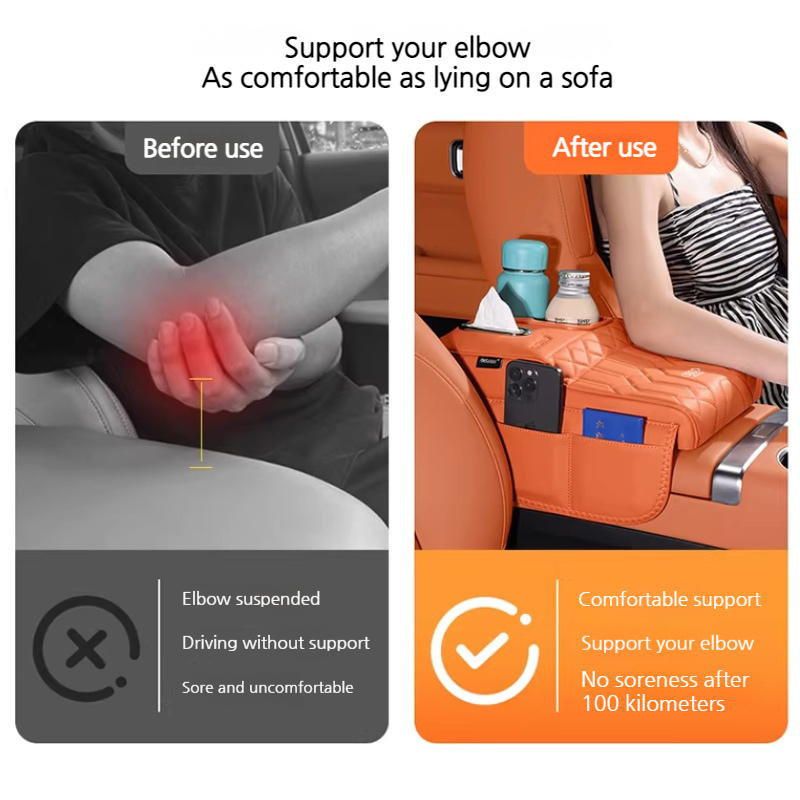 Load image into Gallery viewer, BWM Car Multi-Functional Leather Armrest Box Heightening Pad for 3 Series, 5 Series, 7 Series, X1, X2, X3, X4, X5