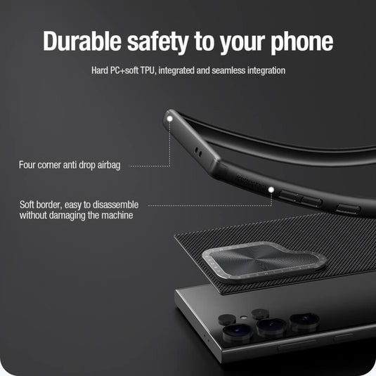 Samsung Galaxy S24 Ultra - Nillkin Textured Prop Fiber Nylon Case - i-Station Mobile Phone & Electronic Device Repair and Accessories