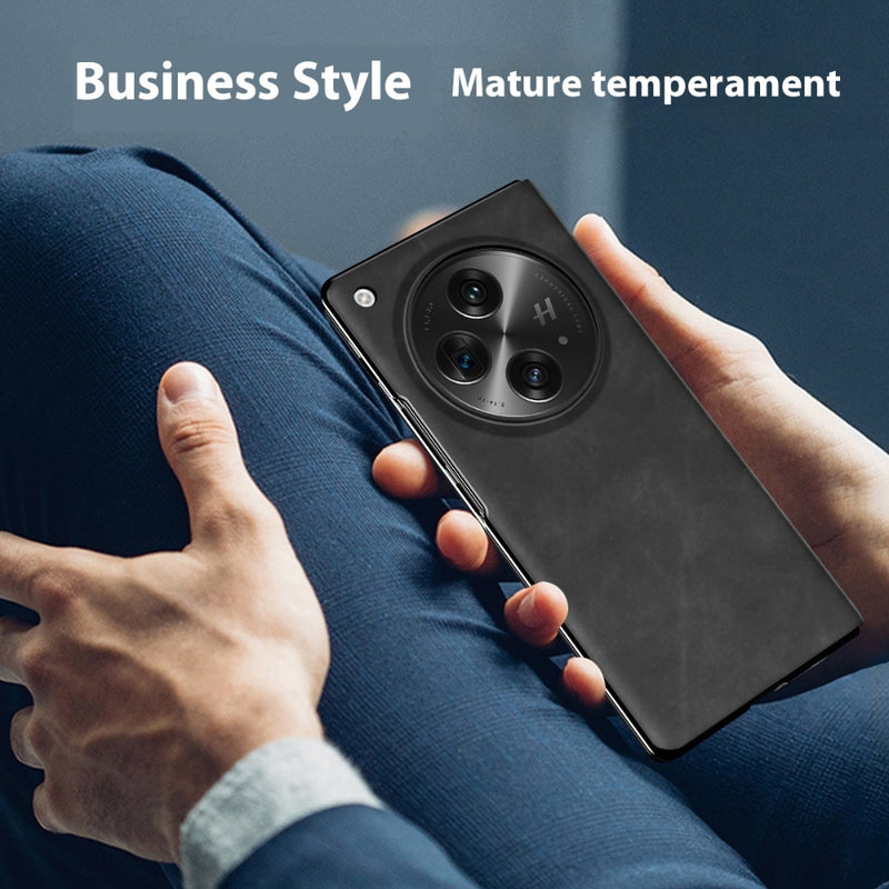 Load image into Gallery viewer, OnePlus Open (CPH2551) - Minimalist Business Napa Texture Leather Phone Case - i-Station Mobile Phone & Electronic Device Repair and Accessories