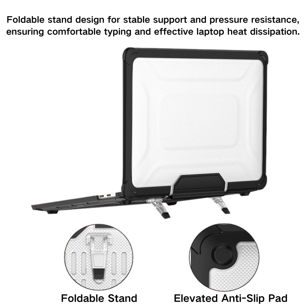MacBook Air 15.3" M2 & M3 2023 & 2024 (A2941 & A3114) - Full Coverage Shockproof Foldable Stand Protective Case - i-Station Mobile Phone & Electronic Device Repair and Accessories