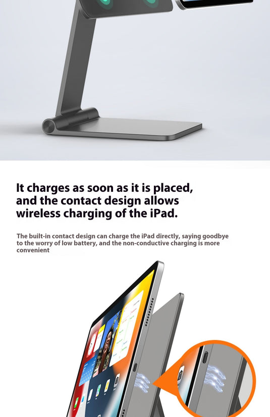 Magnetic 18W Wireless Charging Stand POS Stand For Apple iPad Pro Air Mini - i-Station Mobile Phone & Electronic Device Repair and Accessories