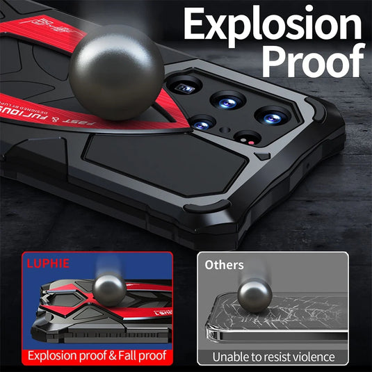 Samsung Galaxy S24 Ultra 5G(SM-S928) - Military Grade Shockproof Metal Armor Protective Case - i-Station Mobile Phone & Electronic Device Repair and Accessories