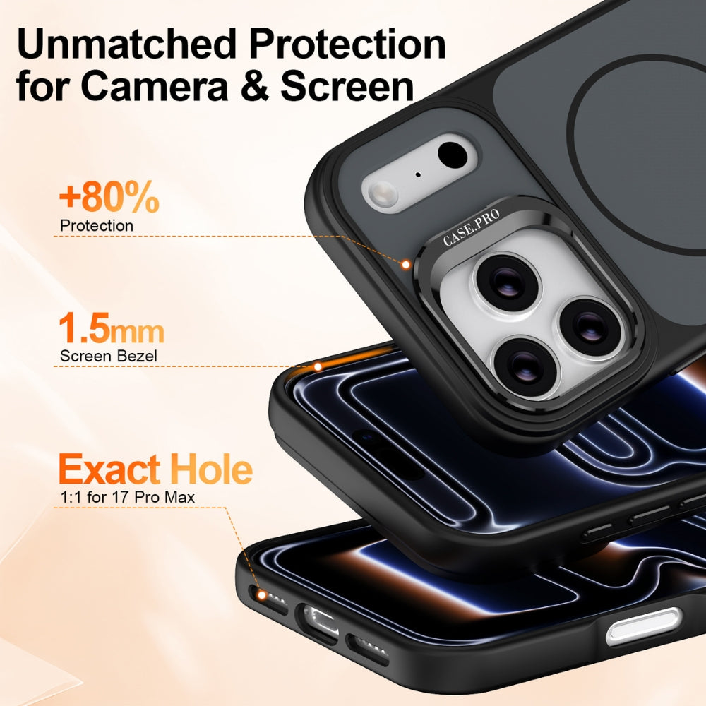 Apple iPhone 18 Pro Max - Bright Color Contrast Skin-feel Camera Bracket Magsafe Phone Case - Polar Tech Australia